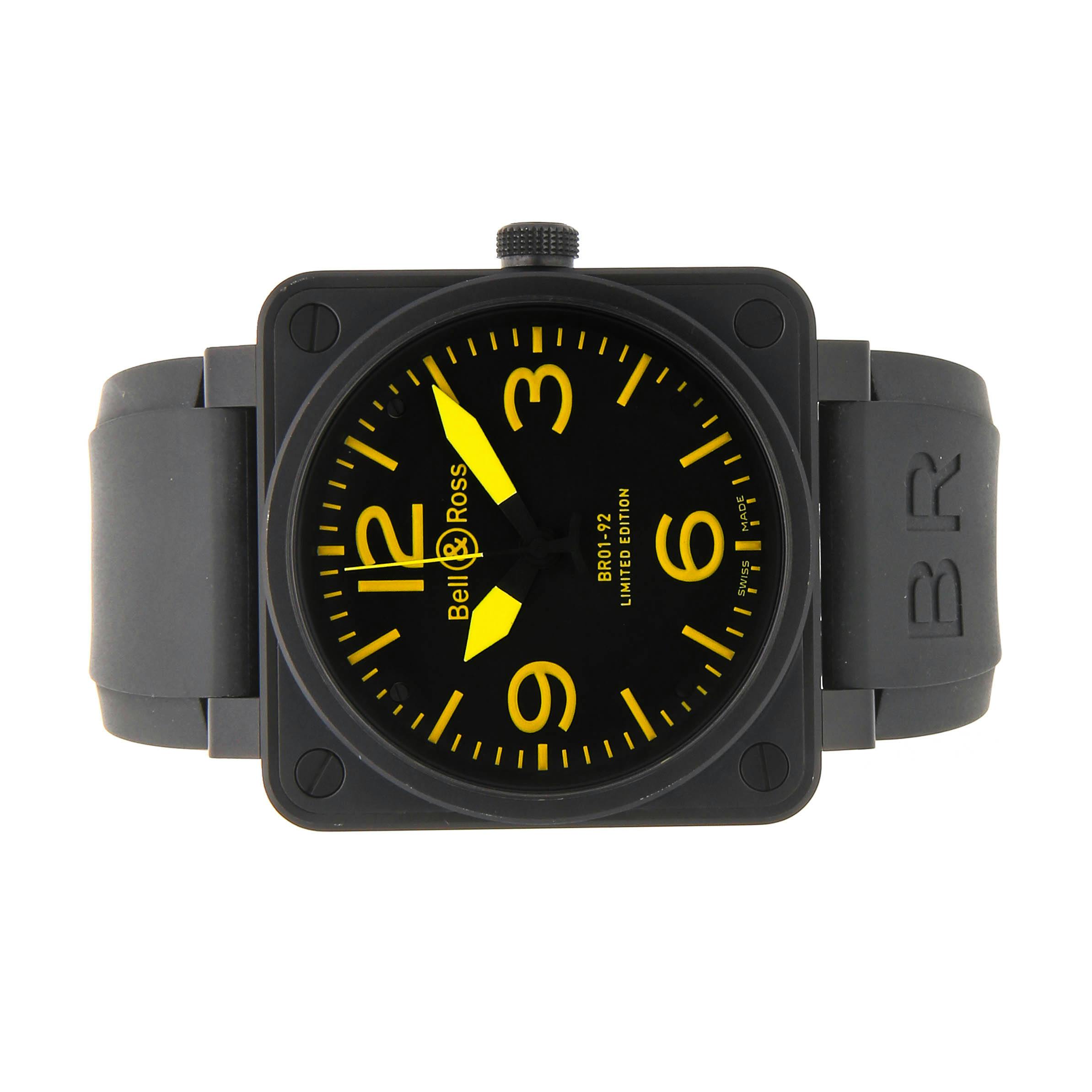 Bell Ross Br 01 Yellow Limited Edition BR01 92 SYLW NO. YLW